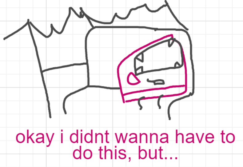 A panel from Chilly, episode two of the Board Boards object show by Furretwalk/WalkingFurret.